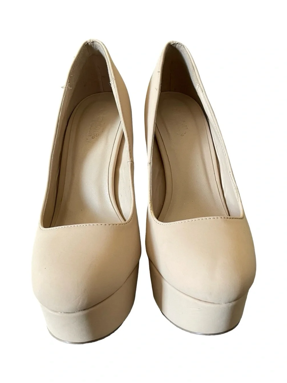 Charlotte Russe Cream Platform Pumps Size 9